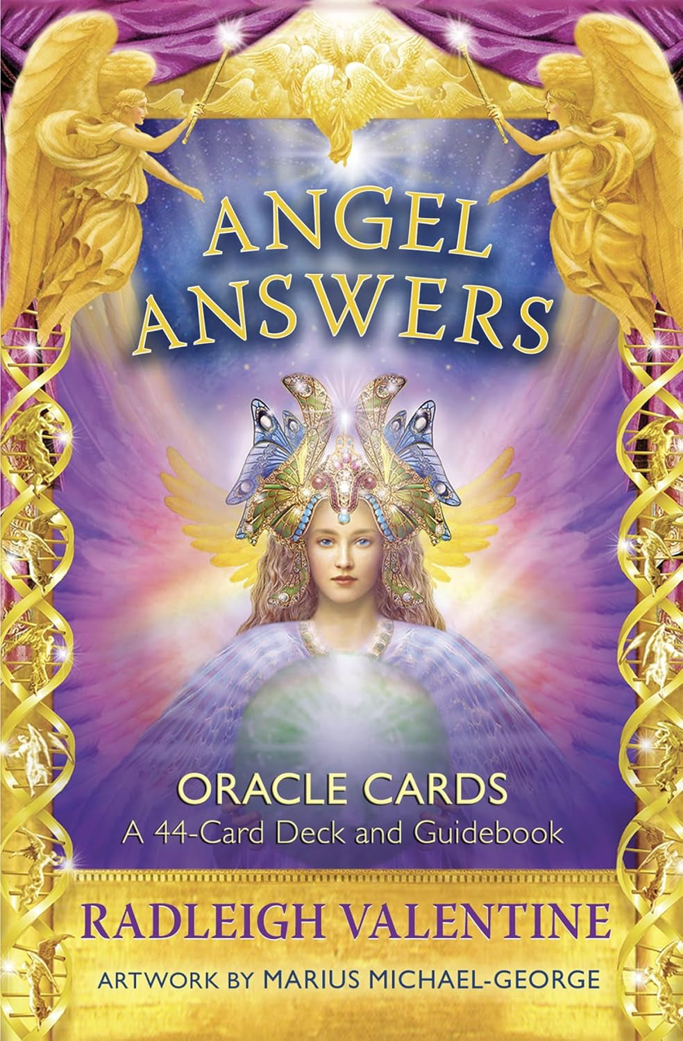 Angel Answers Oracle Cards: A 44-Card Deck and Guidebook by Radleigh Valentine