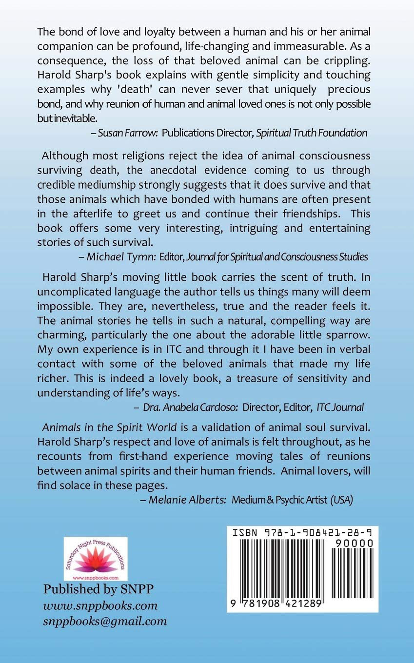 Animals in the Spirit World (Paperback, 56 pages) by Harold Sharp