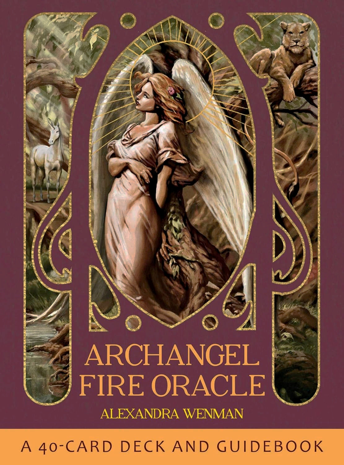 Archangel Fire Oracle Cards  by Alexandra Wenman illustrated by Aveliya Savina (40 cards and guidebook)