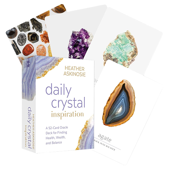 Daily Crystal Inspiration: A 52-Card Oracle Deck for Finding Health, Wealth and Balance by Heather Askinosie - £3 OFF
