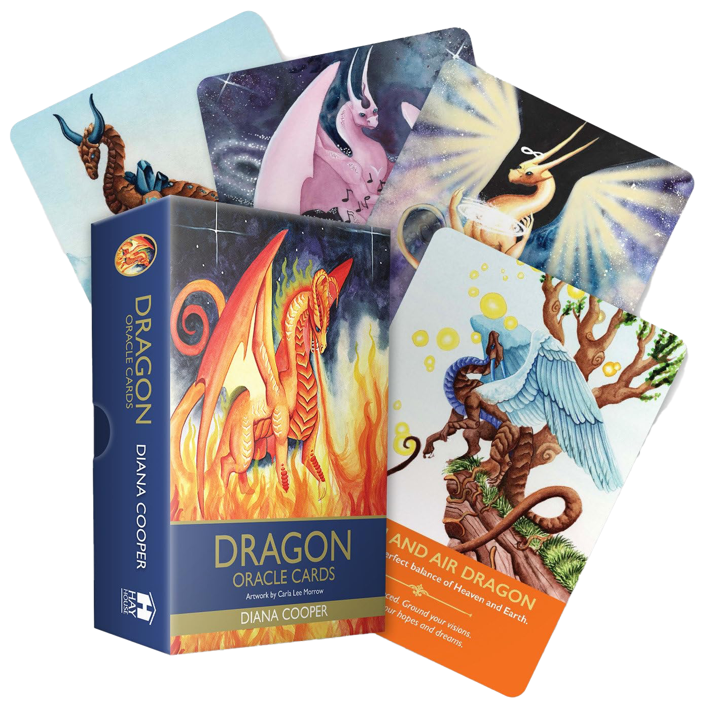 Dragon Oracle Cards by Diana Cooper (Author) and Carla Lee Morrow (Illustrator) - £5 OFF