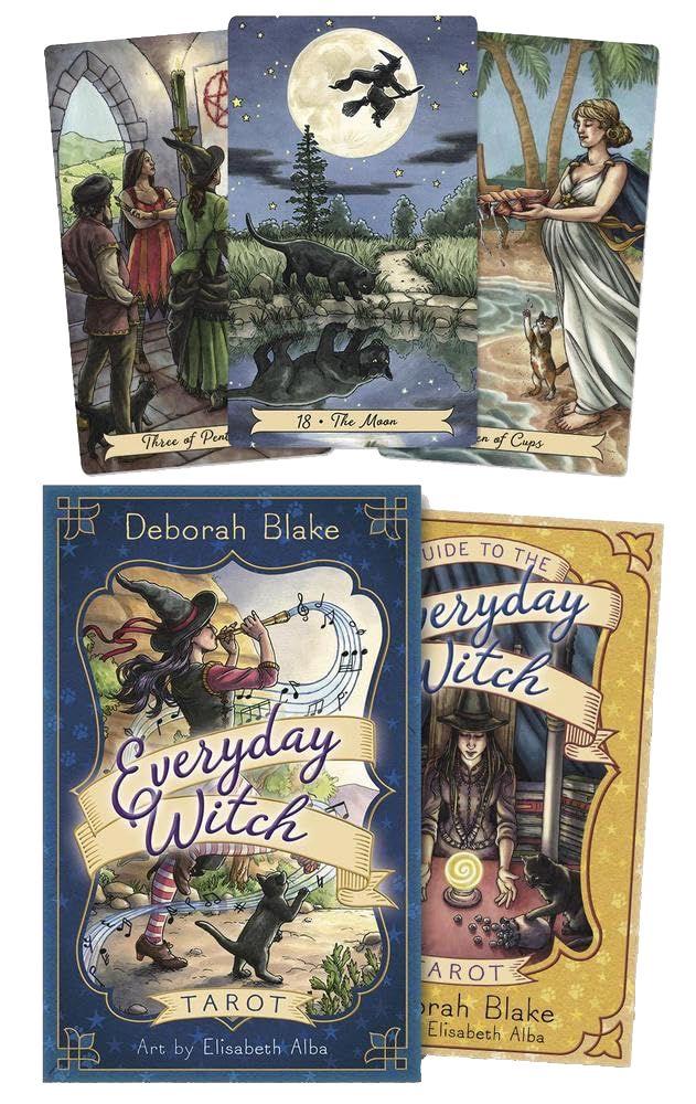 Everyday Witch Tarot by Deborah Blake and Elisabeth Alba - Large boxed Tarot deck with78-cards and 216-page book - £10 OFF