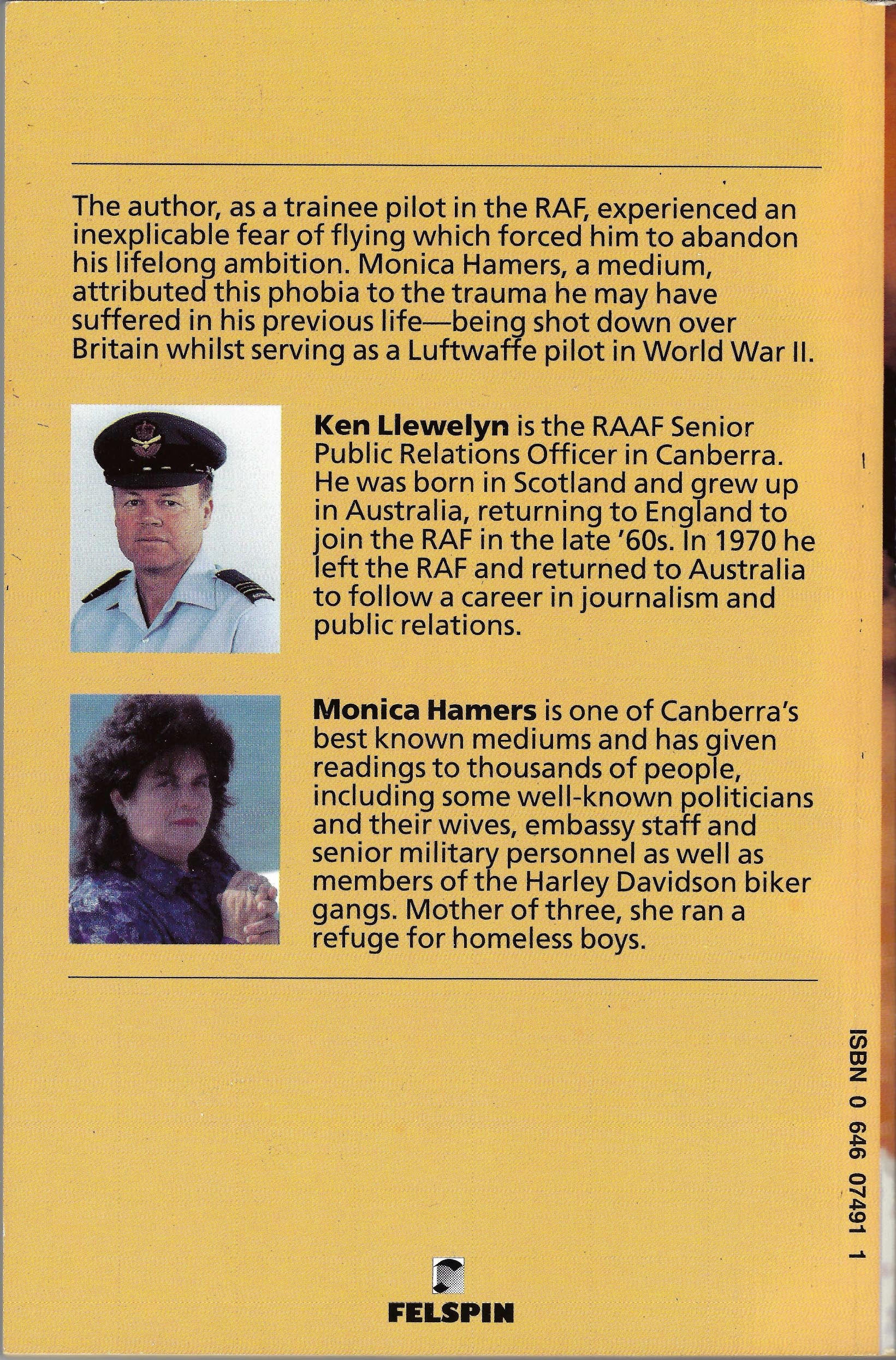 VERY RARE NEW SIGNED COPY: Flight into the Ages by Ken Llewelyn (Paperback, 225 pages) Published by Felspin, 1991  ISBN 10: 0646074911  Signed by the author