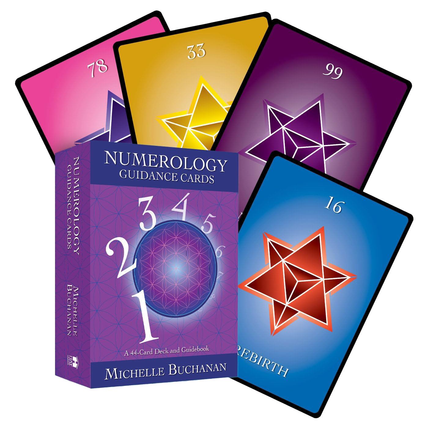 Numerology Guidance Cards: A 44-Card Deck and Guidebook 2024 book by Michelle Buchanan - £5 OFF