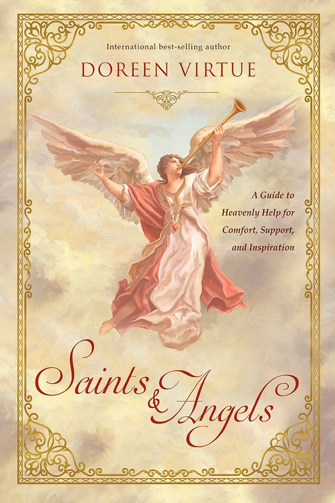 RARE NEW COPY WITH HARDCOVER: Saints & Angels: A Guide to Heavenly Help for Comfort, Support, and Inspiration (Hardcover) by Doreen Virtue