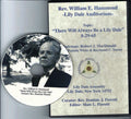 RARE HISTORIC SPIRITUALIST RECORDINGS CD – Rev. William E. Hammond on“Decision” at the Lily Dale Assembly Auditorium in 1962, Audio CD